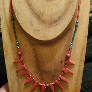 Ethnic natural stone necklace